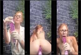 Ginger ASMR Nude Double Penetration Play Video #772