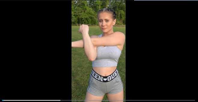 Lizzy Wurst Outdoor Workout Video Leaked #979
