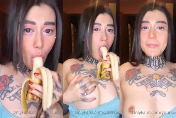 Yoursuccub OnlyFans Banana Sucking Video #291