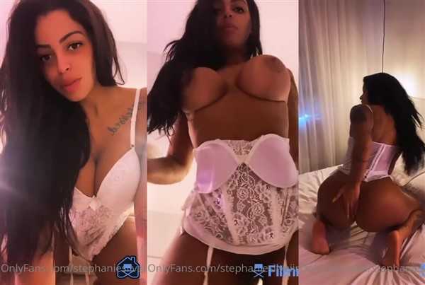 Stephanie Silveira Topless White Lingerie Video Leaked #988