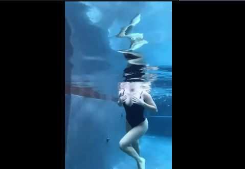 Amanda Cerny Swims And Strips Nude Pool Onlyfans Video