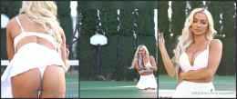 Lindsey Pelas bouncing tits in tennis dress #415