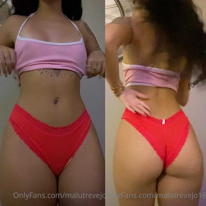 Malu Trevejo Red Thong Lingerie OnlyFans Video Leaked #802
