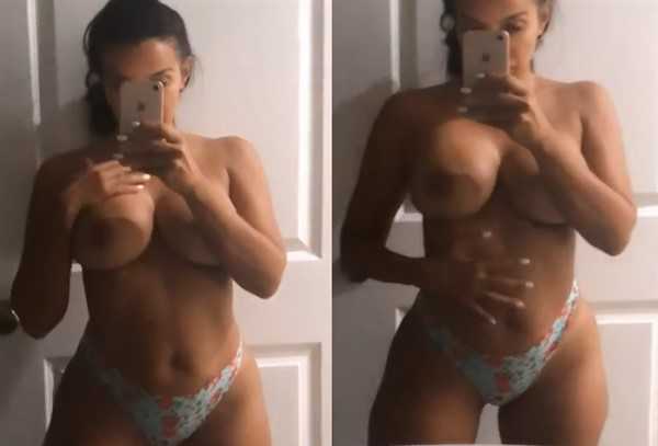 Vida Guerra Naked Mirror Selfie Video #941