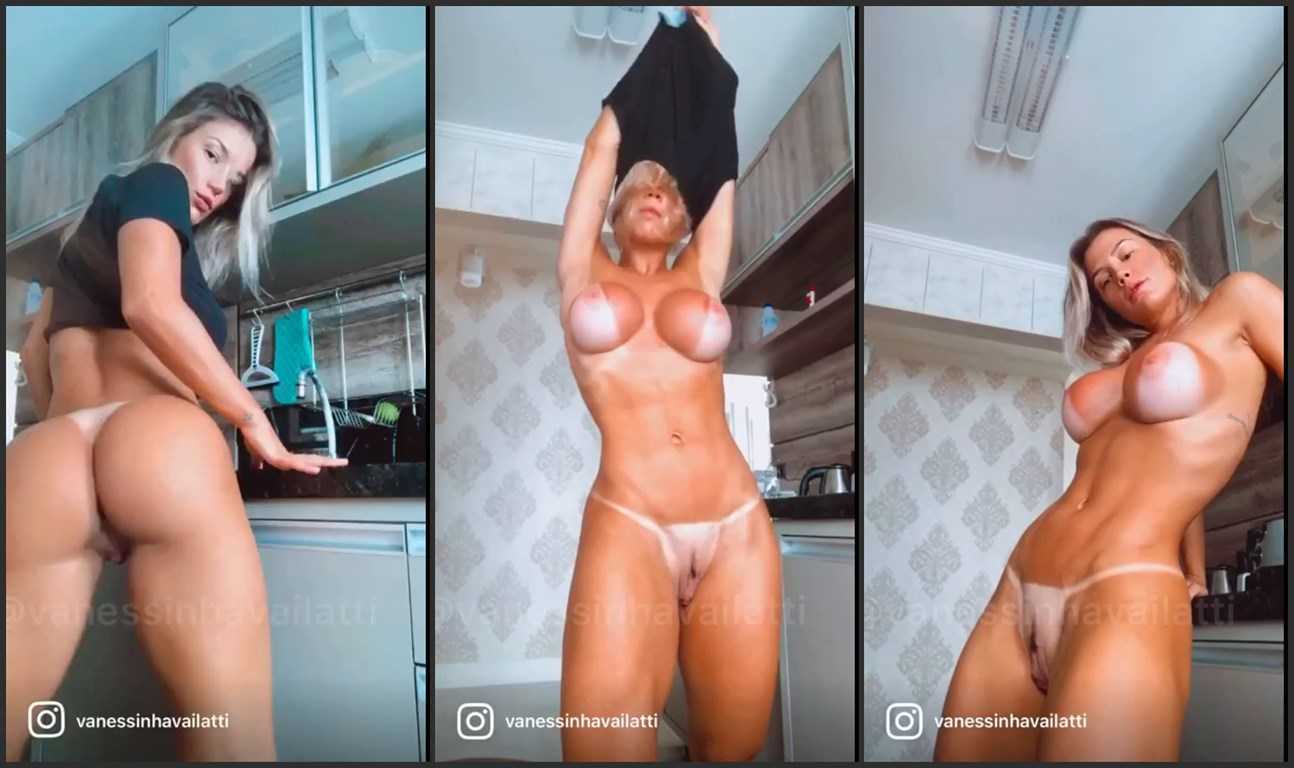 Vanessa Vailatti Nude Cleaning Kitchen Video Leaked