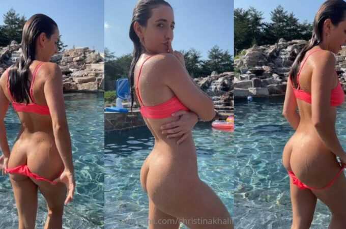 Christina Khalil Nude Pool Strip Video Leak #137