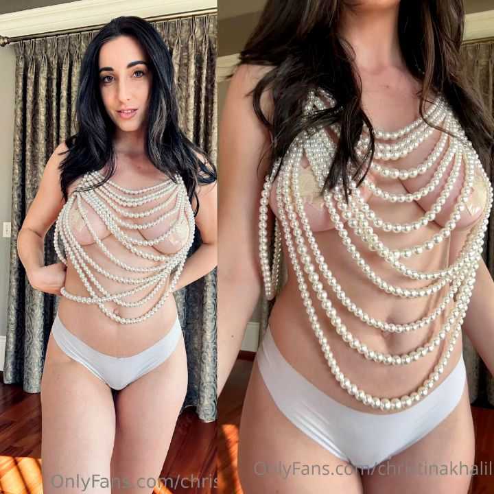 Christina Khalil Nipple Beaded Pasties Onlyfans Video Leaked #486