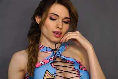 Amouranth NSFW Blue Workout Video #393