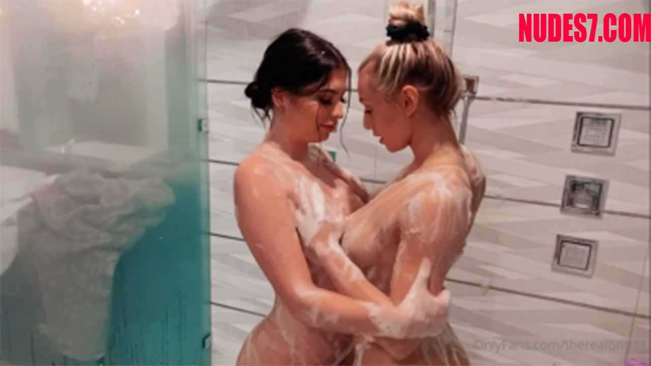 Therealbrittfit Nude Lesbian Shower Porn Video