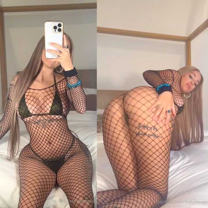 Malu Trevejo Fishnet Bodysuit Onlyfans Video Leaked #160