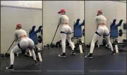 Bailey Stewart White Workout Pants Camel Toe #435