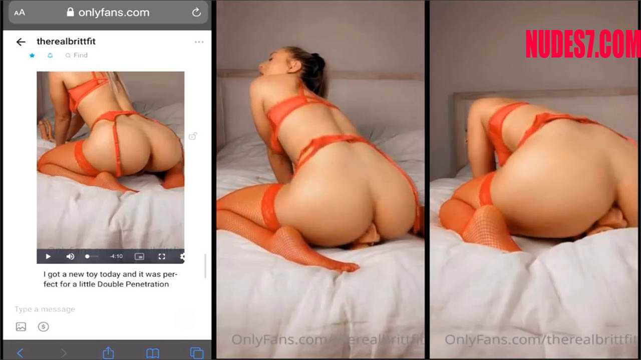 Therealbrittfit Double Dildo OnlyFans Porn Video