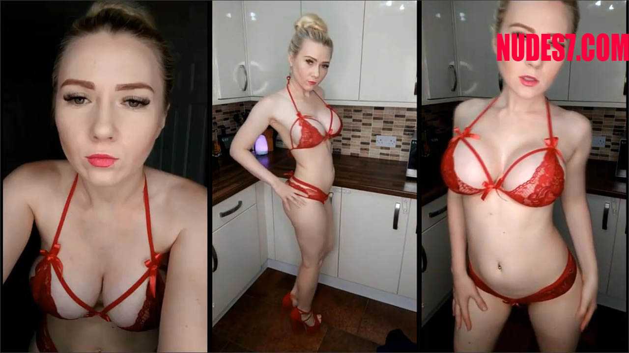Themissnz Patreon Red Lingerie Video #246