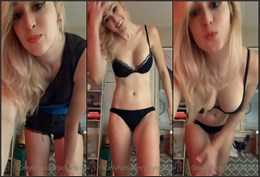 Jaclyn Glenn Topless Lingerie Striptease Video #563
